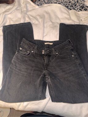 Levi’s 26 inch too superlow washed black jeans